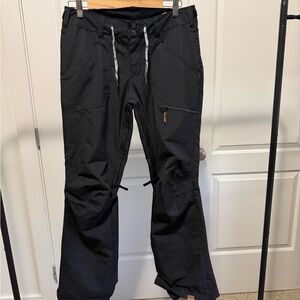 Roxy Women’s Black Insulated Snow Pants – Size Medium – Vented Ski Snowboard